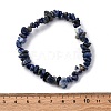 Unisex Chip Natural Sodalite Beaded Stretch Bracelets BJEW-S143-21-5