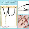 4 Styles Rhodium Plated 925 Sterling Silver Cord Ends STER-PH0003-37-5