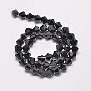 Imitate Austrian Crystal Bicone Glass Beads Strands GLAA-F029-5x5mm-02-2