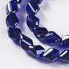 Electroplate Glass Beads Strands EGLA-E057-04B-4