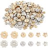 600Pcs 6 Styles CCB Plastic Bead Caps CCB-YW0001-78-1
