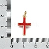Brass Enamel Pendants KK-CBAEEA8-10C-G-3