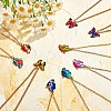 6Pcs Butterfly Pendant Necklaces for Women JN1066A-3