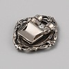 Tibetan Style Zinc Alloy Bolo Tie Slides Clasp Cabochon Settings FIND-WH0260-37I-AS-2