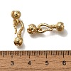 Brass S-Hook Clasps KK-H502-07G-3
