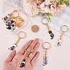 10Pcs 8 Style Alloy Keychain KEYC-CP00010-3
