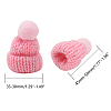 Handmade Wool Woven Hat Decoration AJEW-NB0001-16-3