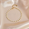 304 Stainless Steel Heart Link Chain Anklets for Women FS-WG55343-01-1