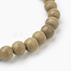 Natural Dyed Sandalwood Beads Stretch Bracelets BJEW-JB03843-05-3