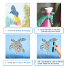 Waterproof PVC Colored Laser Stained Window Film Adhesive Stickers DIY-WH0256-068-3