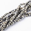 Natural Dalmatian Jasper Bead Strands G-R345-6mm-51-1
