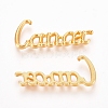 Golden Plated Alloy Cabochons PALLOY-WH0068-08G-1