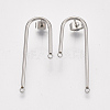 Left and Right Non-Tarnish 304 Stainless Steel Stud Earring Findings STAS-S079-143A-2