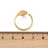 Brass Adjustable Cuff Rings for Women RJEW-B132-01B-P-5