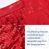 Polyester with Glitter Waist Belt with Curb Chains AJEW-WH0166-70B-6