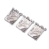 Ideas for Valentines Day Gifts for Him Zinc Alloy Love Note Pendants X-PALLOY-A15463-AS-FF-5