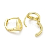 Oval Brass Hoop Earrings EJEW-L211-011C-G-2