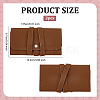 Rectangle PU Leather Envelope Travel Folding Rolls AJEW-WH048-966B-2