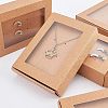 Foldable Drawer Type Creative Kraft Paper Box LS-CON-WH0077-12-5