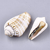 Natural Spiral Shell Red Lip Shell Beads SSHEL-S258-47-2