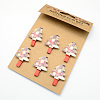 Cartoon Wooden Note Pegs Clips AJEW-S009-01-1
