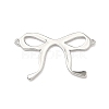 Brass Bowknot Links Connector Charms KK-B170-07P-1