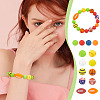 68Pcs 14 Styles Food Grade Eco-Friendly Silicone Beads SIL-GA0001-24A-5
