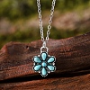 Synthetic Turquoise & Alloy Jewelry Sets FS-WG8B1C9-02-3