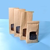 Brown Kraft Paper Bags with Window X-CARB-F006-01-2