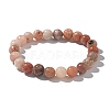 Natural Plum Blossom Jasper Beads Stretch Bracelets BJEW-F380-01-B08-4