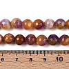 Dyed Natural White Jade Beads Strands G-T139-8mm-60-16-5
