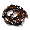 Natural Tiger Eye Beads Strands G-P497-01C-24-3