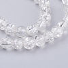 Spray Painted Crackle Glass Beads Strands CCG-Q001-6mm-01-3