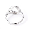 Adjustable Brass Finger Ring Components KK-L193-02P-3