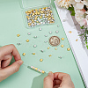 180Pcs 4 Styles 2-Hole Glass Seed Beads SEED-ME0001-09B-3