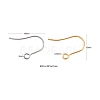 60Pcs 2 Colors 304 Stainless Steel Earring Hooks STAS-FS0001-22-2