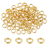 BENECREAT 2 Bags Brass Split Rings FIND-BC0005-12A-1