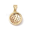 Brass Micro Pave Cubic Zirconia Charms Real 18K Gold Plated KK-G415-39G-3
