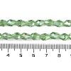Transparent Electroplate Glass Beads Strands EGLA-N013-T6mm-B13-4