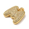 Brass Micro Pave Cubic Zirconia Pendants KK-E061-03G-13-2