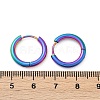 202 Stainless Steel Huggie Hoop Earrings EJEW-F111A-16mm-RC-5