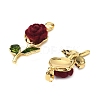 Brass Resin Pendants KK-G533-02G-2