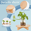 BENECREAT 3 Sets 3 Style Wood Holder for Planter Pots AJEW-BC0006-54-4