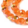 Electroplate Glass Beads Strands GLAA-Q099-E01-05-3