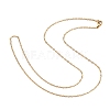304 Stainless Steel Cable Chain Necklaces STAS-O053-07G-2