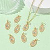 SHEGRACE Brass Micro Pave Cubic Zirconia Pendants XGRQ4G867-550G-4