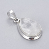 Natural Quartz Crystal Pendants G-L512-C23-2