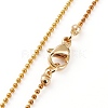 Golden Plated Brass Initial Pendant Necklaces NJEW-JN03299-04-2