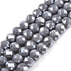 Electroplate Glass Beads Strands EGLA-A044-P6mm-A10-1