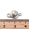 Non-Tarnish 201 Stainless Steel Snap Clasps STAS-K212-01P-01-4